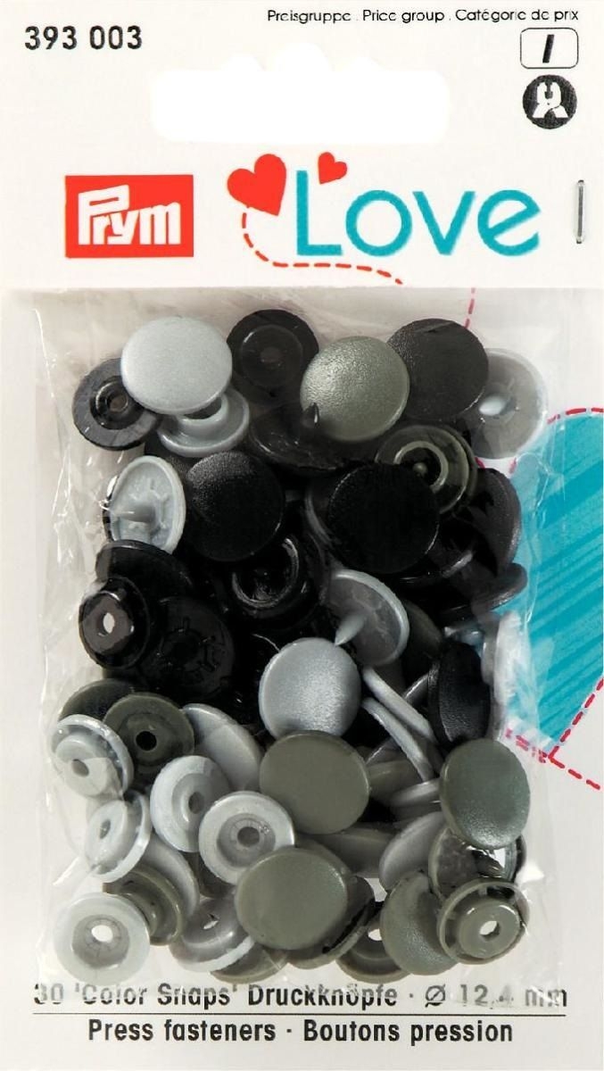Prym Love - Druckknöpfe - Grau