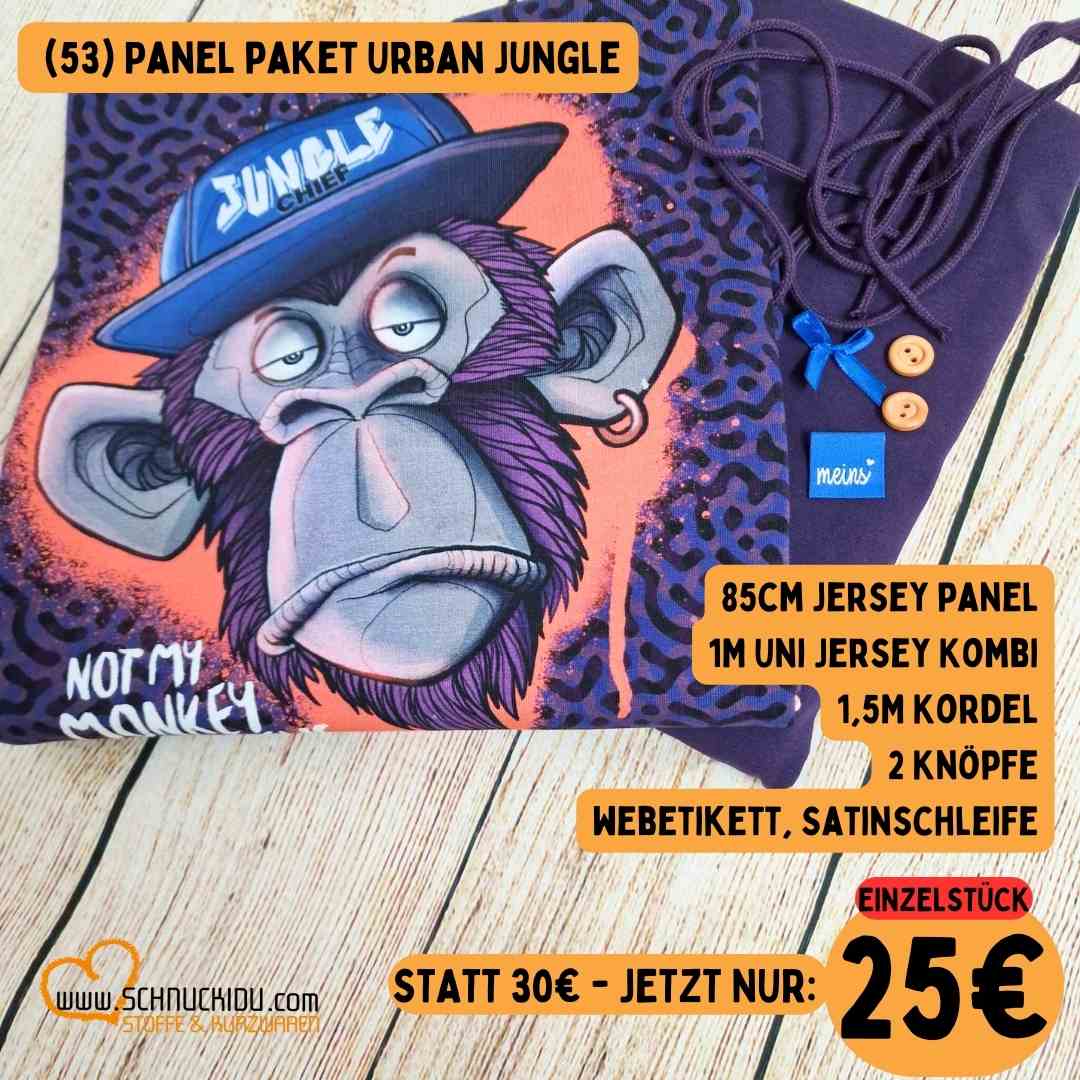 Stoffpaket - Unikat - Panelpaket Urban Jungle