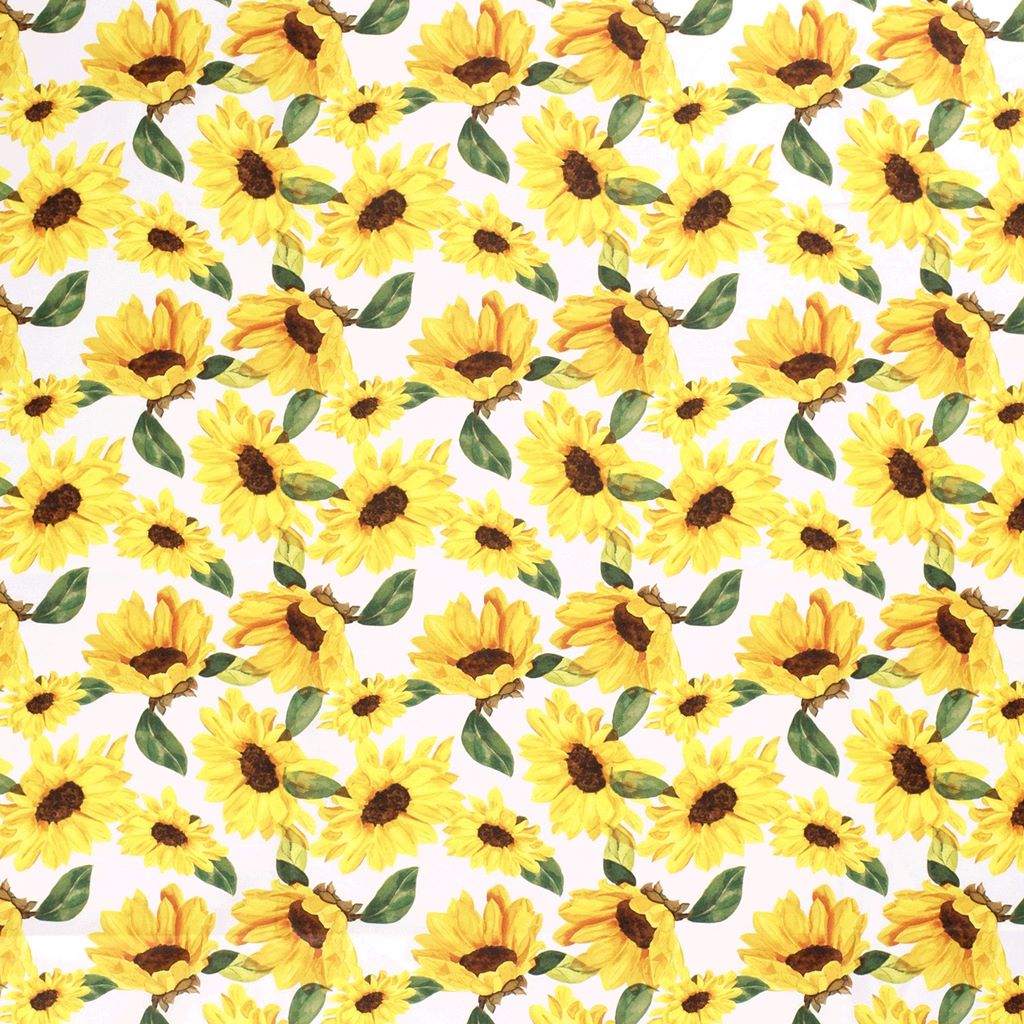 Webware - Baumwolle - Motiv - Sonnenblumen
