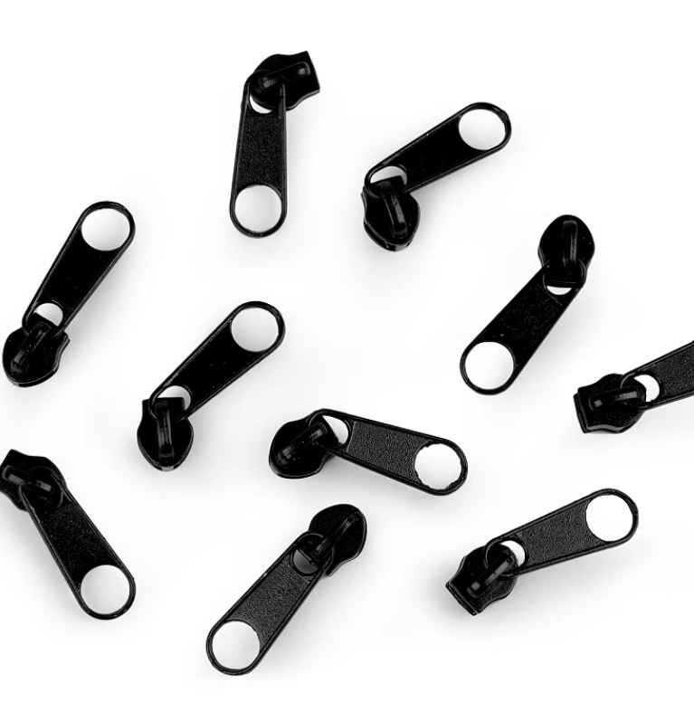Zipper - Reißverschluss-Schieber - 3mm - Schwarz