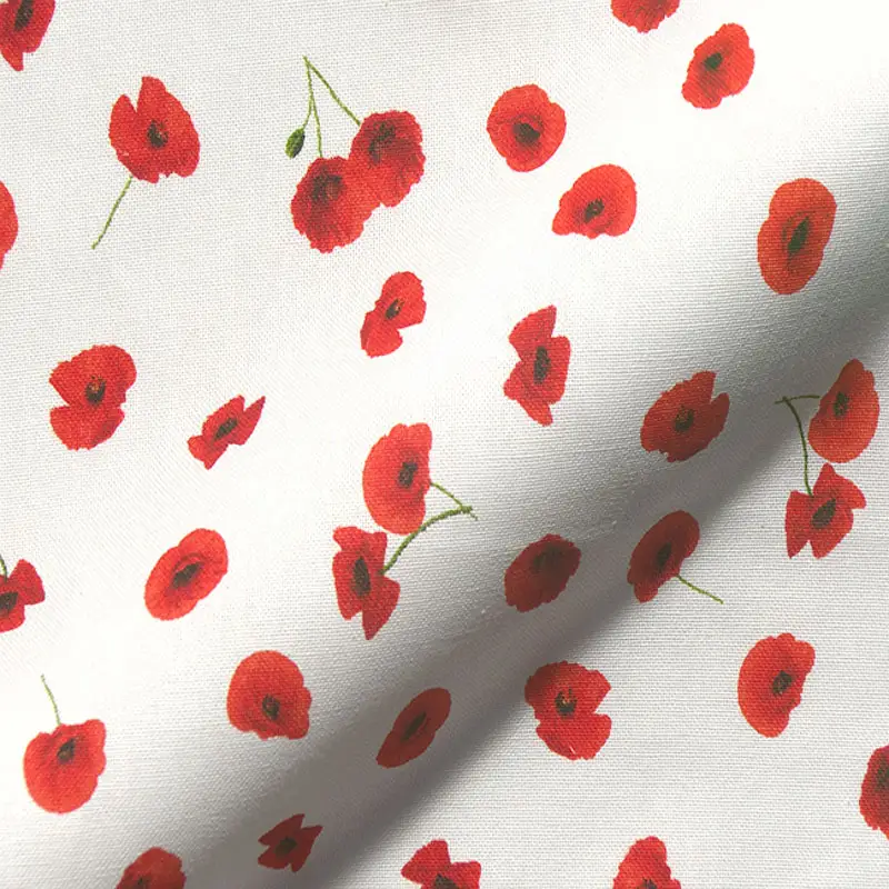 Canvas - Leinenoptik - Half Panama - Mohnblume