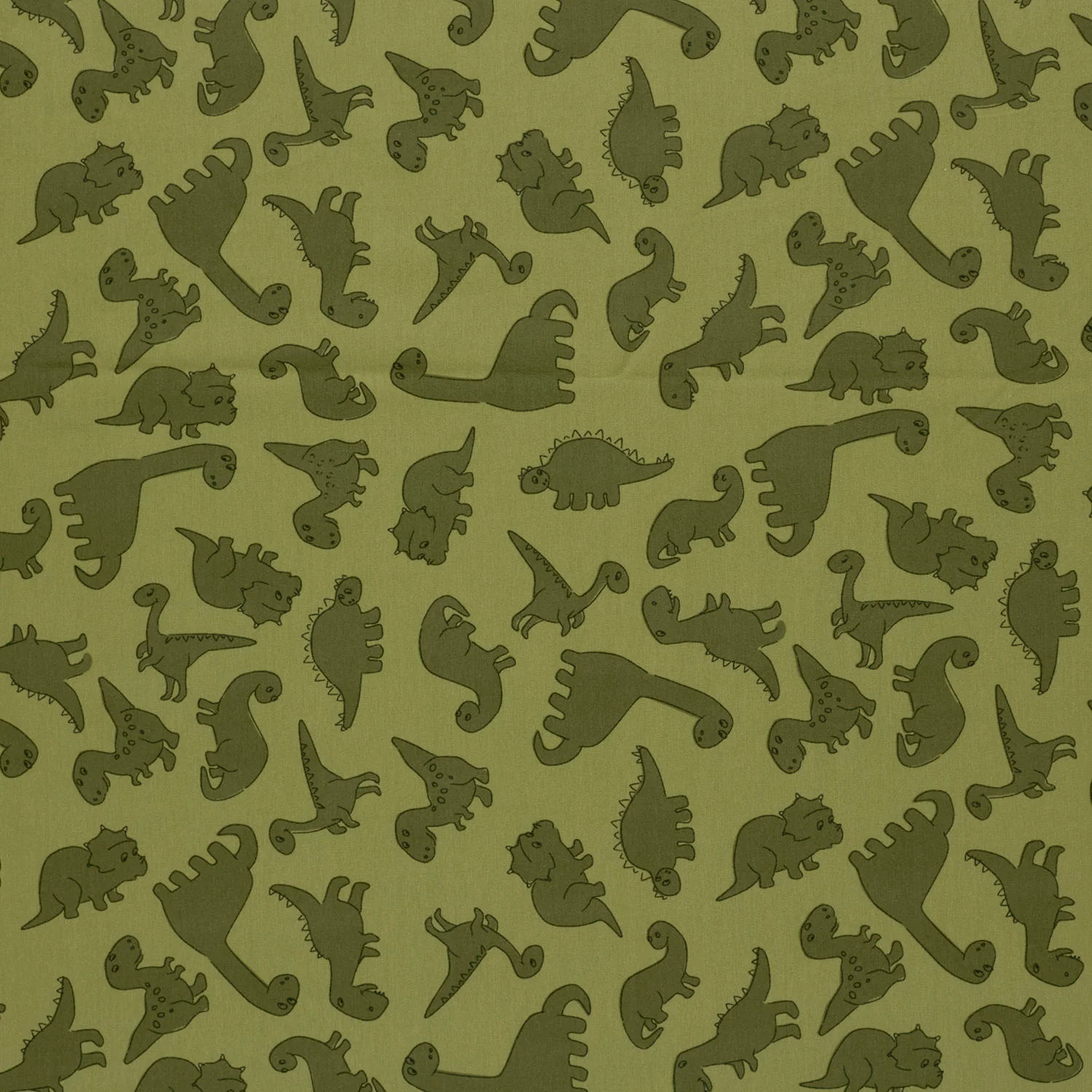  Motivjersey - Digitaldruck - Dinos auf Grün