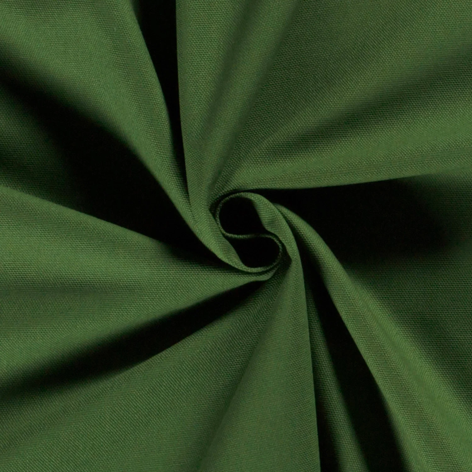 Canvas - Dekostoff - Meterware - Uni - Dunkelgrün