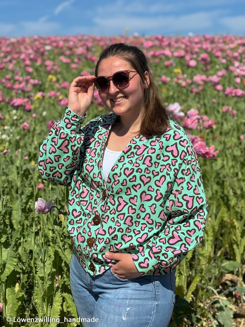 French Terry - Hearts by Christiane Zielinski - Mint