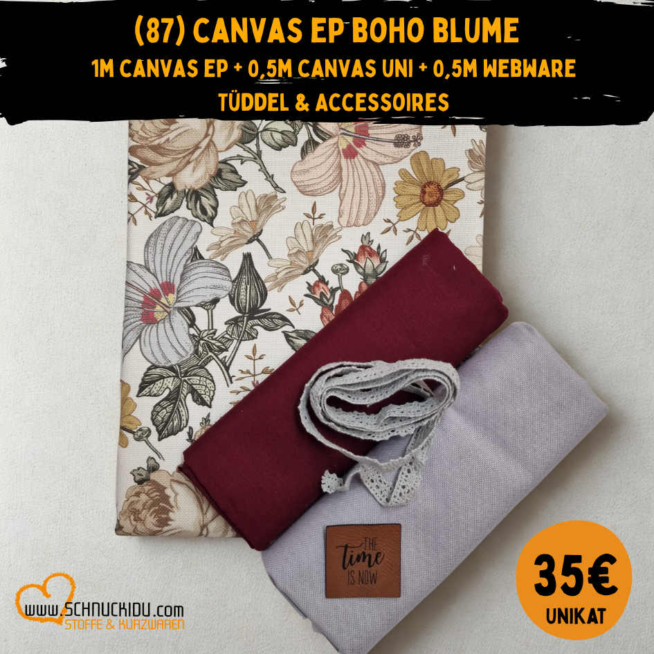 Stoffpaket - Unikat - Boho Blume