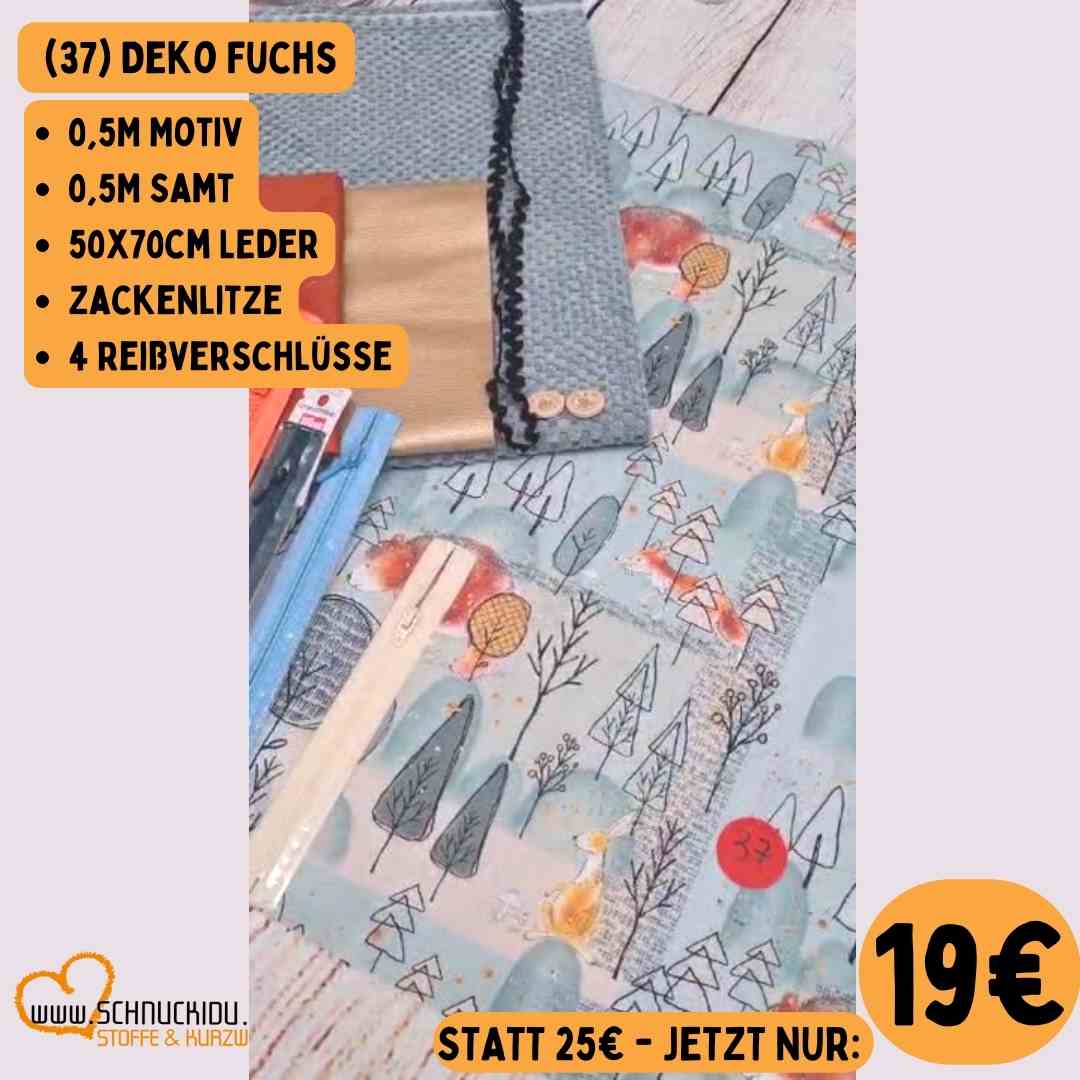 Stoffpaket - Unikat - Dekopaket Fuchs