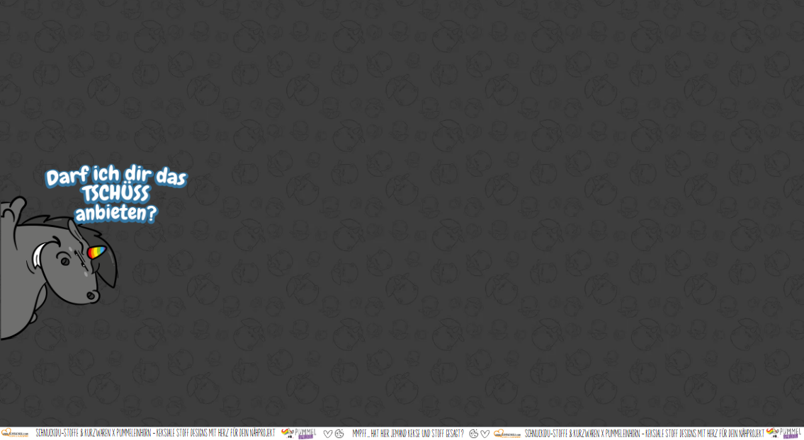 French Terry Panel "Pummeleinhorn – TSCHÜSS" mit dem beliebten Einhorn auf dunklem Hintergrund – ca. 80x145cm, 95% Baumwolle, 5% Elasthan, Öko-Tex Standard 100