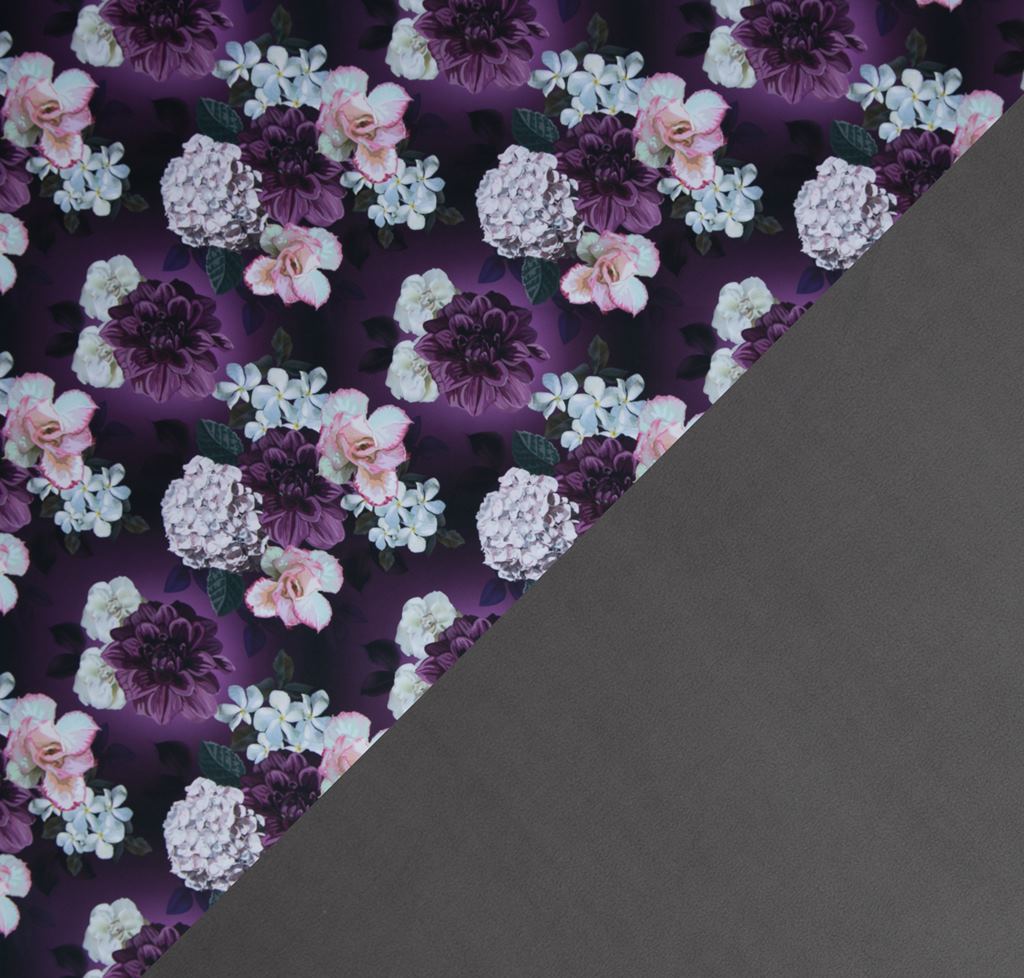 Softshell - Motiv Softshell - Swafing - Fiete - Blumen auf Lila