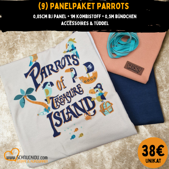 Stoffpaket - UNIKAT - Parrots