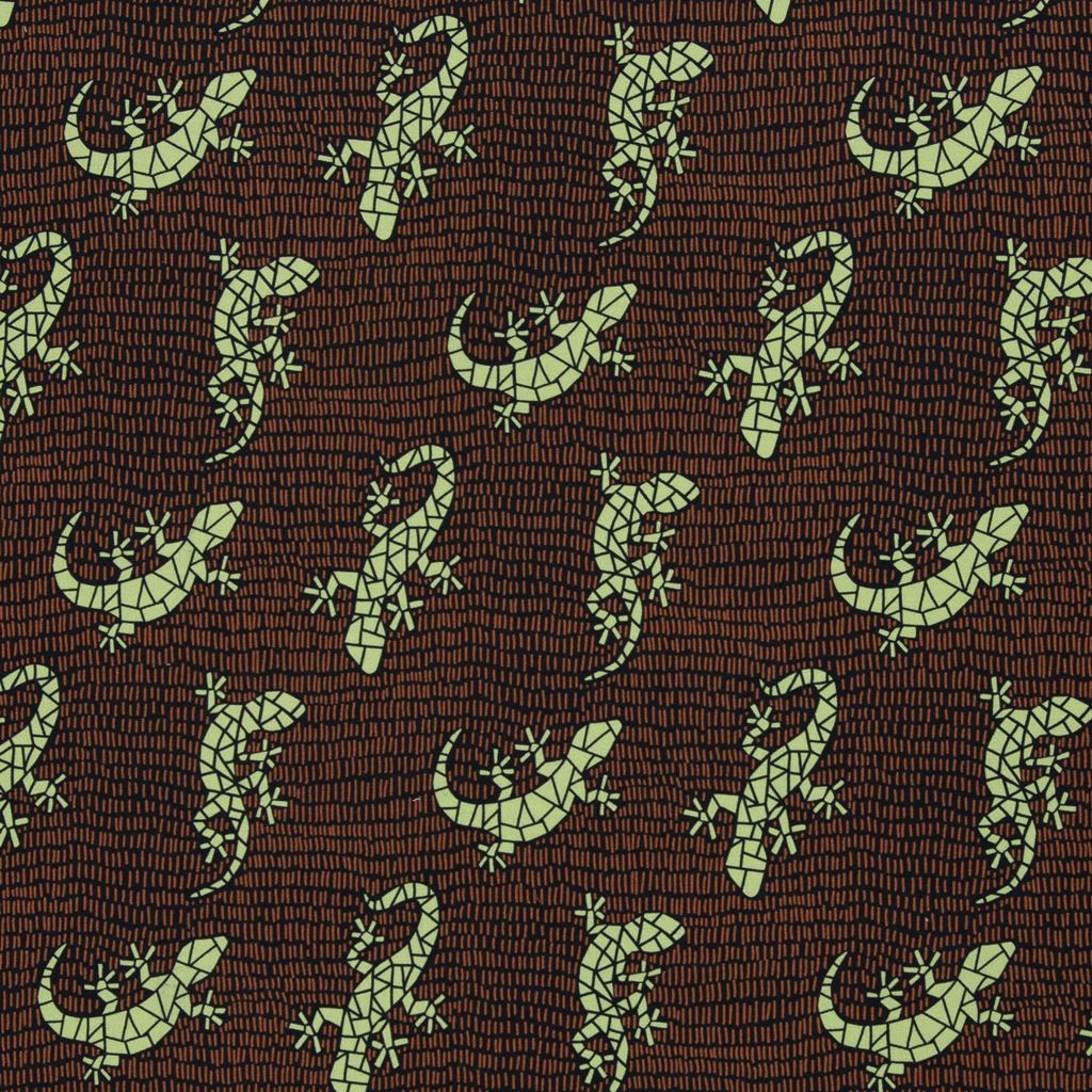 Modal French Terry - Swafing - Lizards by Käselotti - Eidechsen