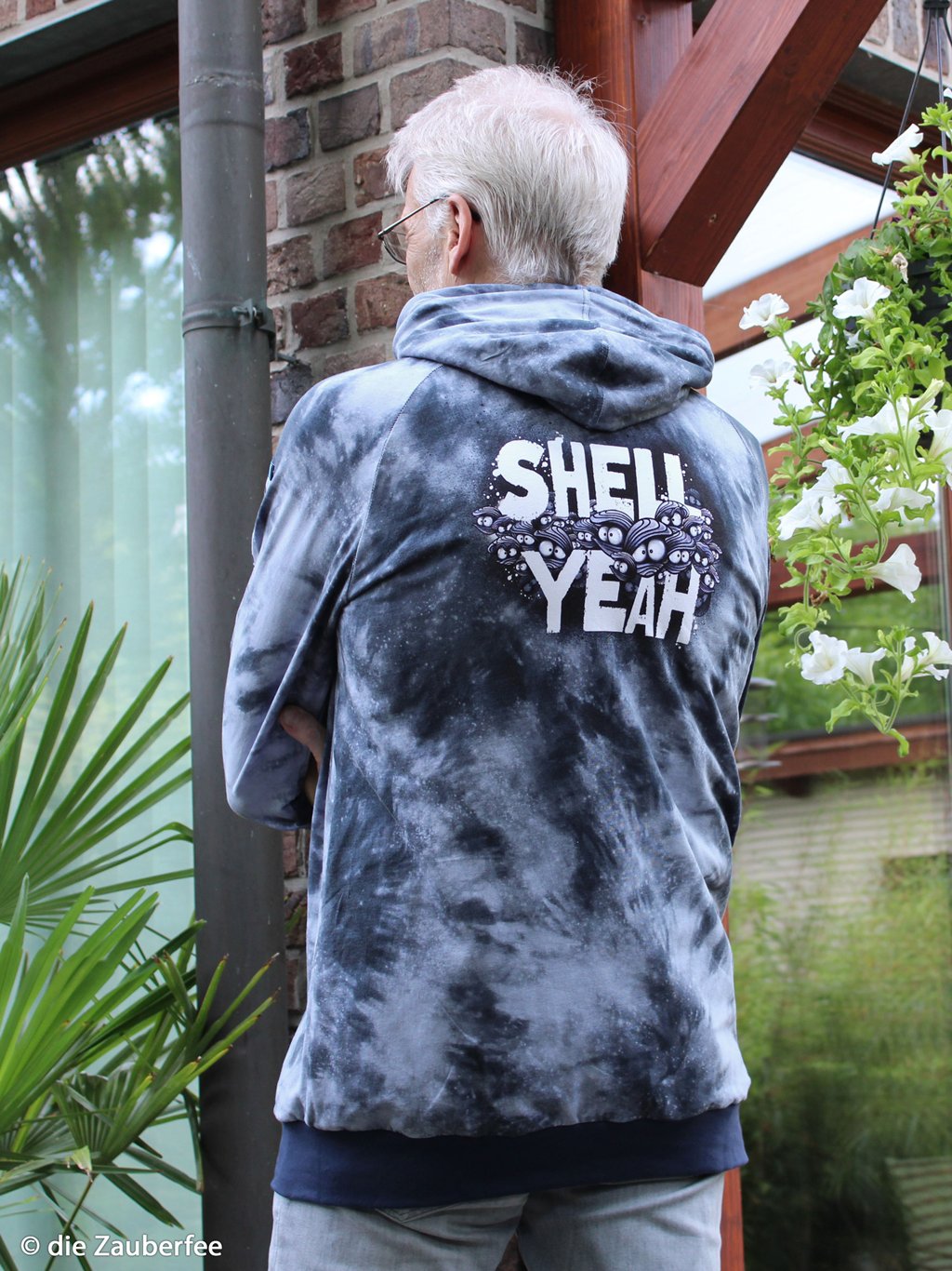 Motivjersey - Mussel Mo by Thorsten Berger - Kombistoff Batikmuster