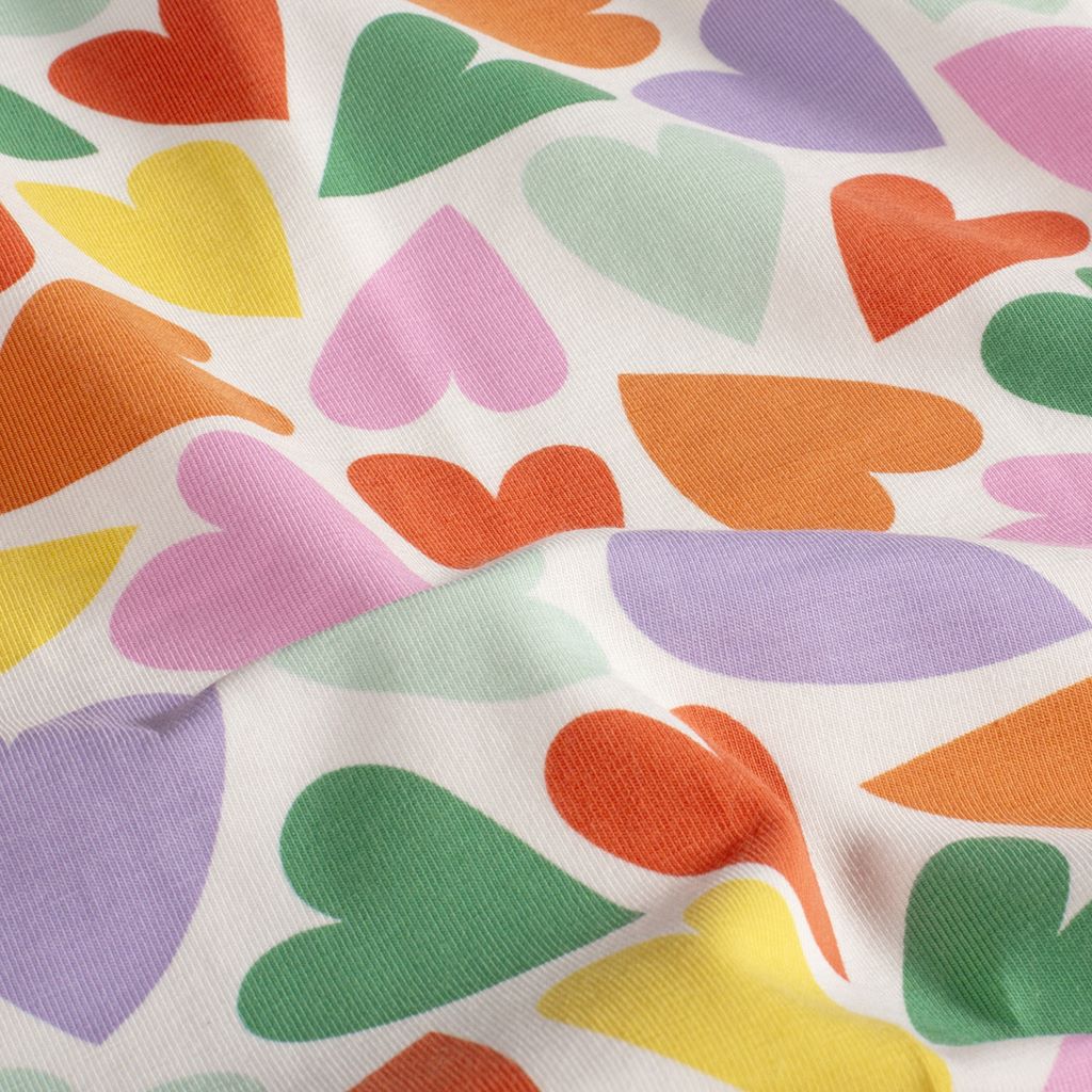  Motivjersey - Digitaldruck - Bunte Herzen