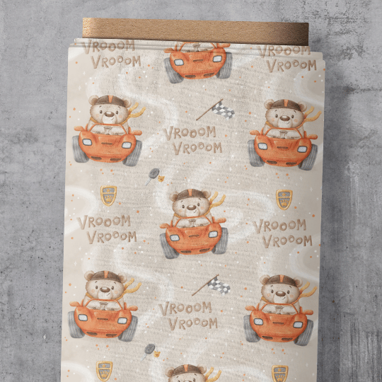 Sofortkauf - Eigendesign - Teddyrennen - French Terry 95cm