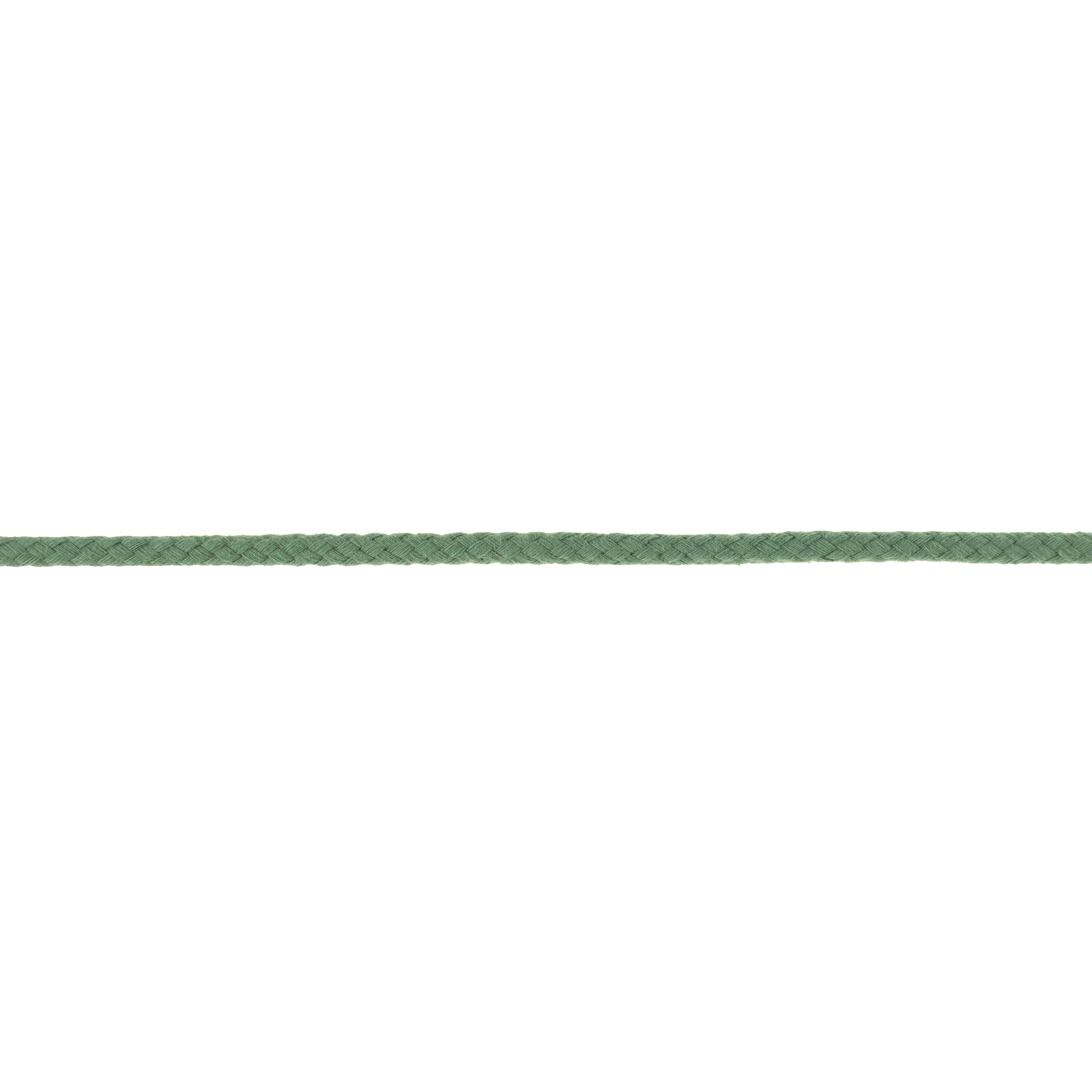 Doppelt gewebte Baumwollkordel - 8mm - Altgrün
