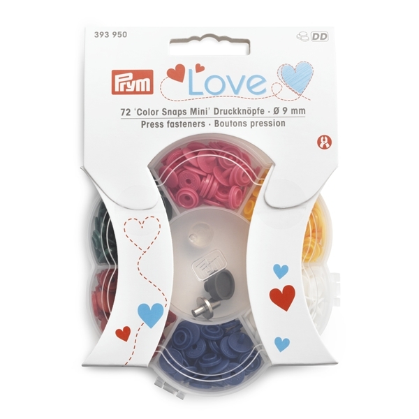Prym Love - Druckknöpfe 'Color Snaps Mini' inkl. Werkzeug - 9mm - 393950