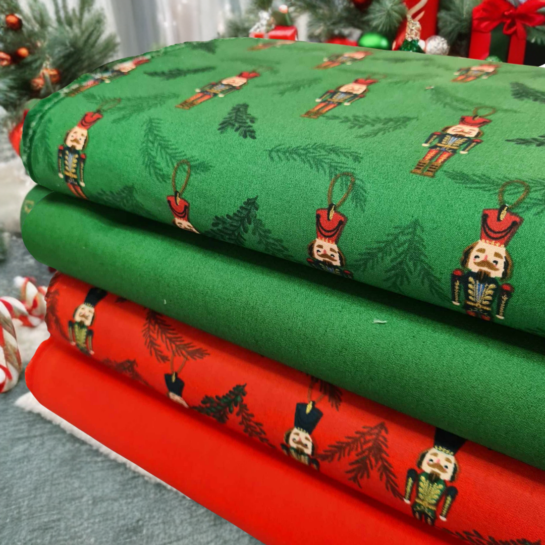 Stoffpaket Patchwork - Patchworkpaket - Quiltpaket - Weihnachten - Nussknacker