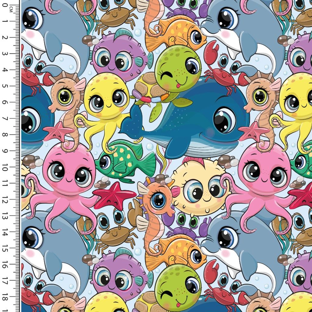 Motivjersey - Digitaldruck -  Happy Animals
