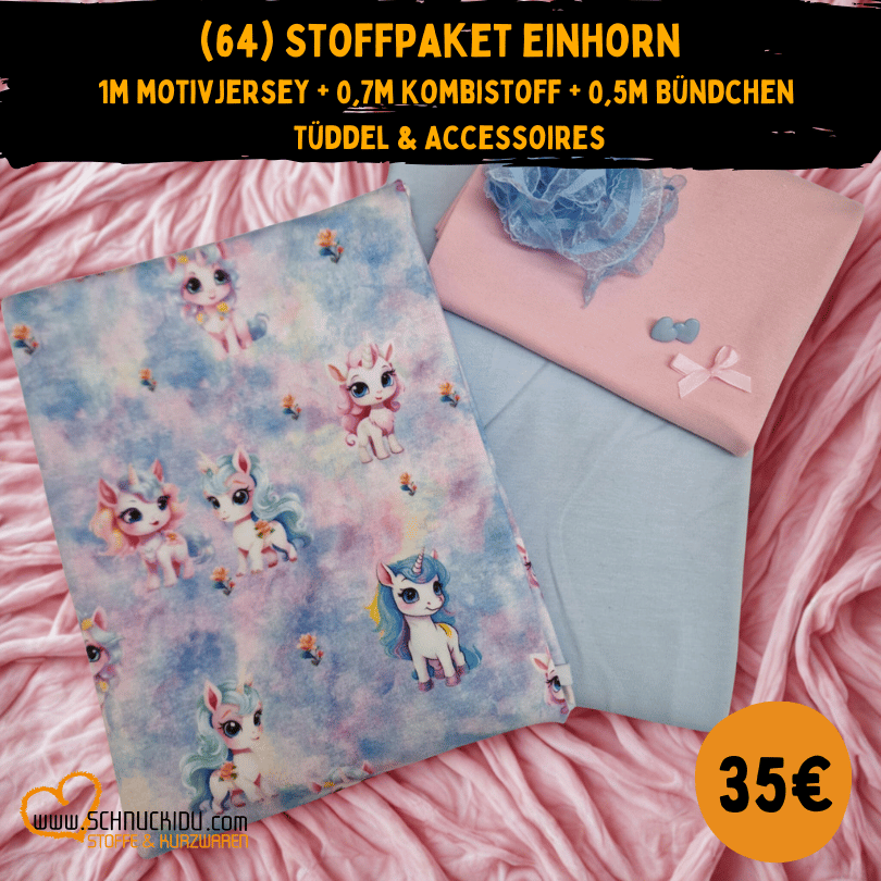 Stoffpaket - UNIKAT - Einhorn