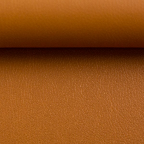 Kunstleder Rex Uni in Ocker – warmer Gelbton für herbstliche Designs