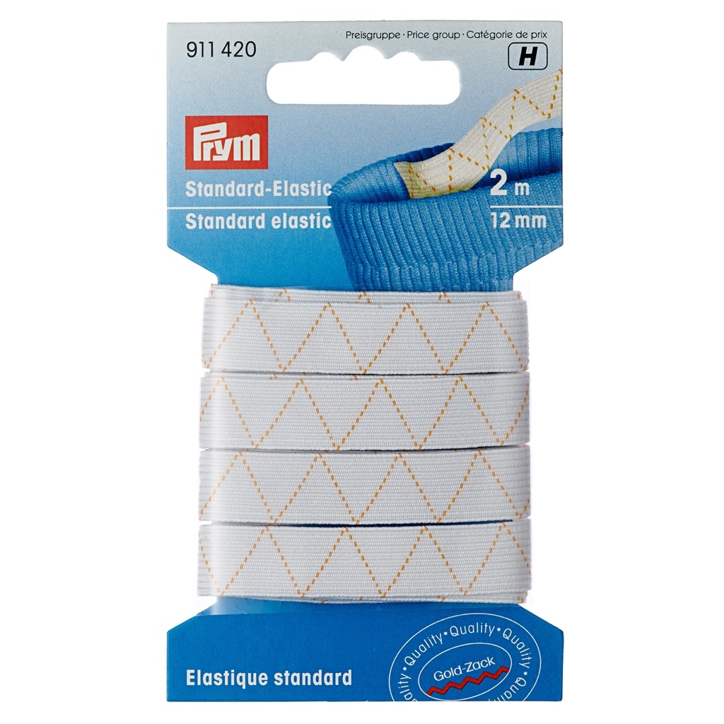 Prym - Standard-Elastic 12 mm weiß - 2 Meter - 911420