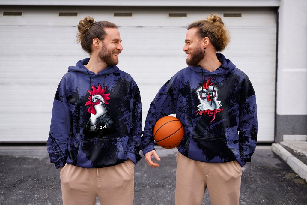 VORORDER - French Terry - Swafing - Thorsten Berger - Panel - Cheeky Animals - 80x150cm - Chickeria NOPE