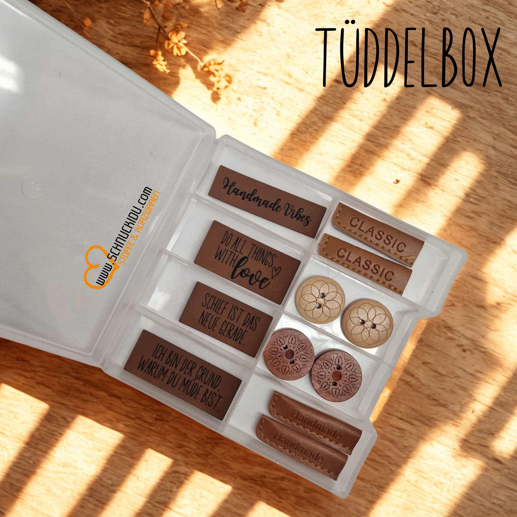 Tüddelboxen - Schnuckidu Tüddelbox mit Tüddel & Nähaccessoires - Classic