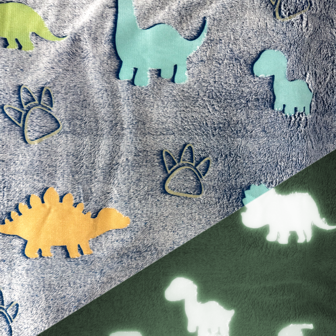 Wellness Fleece - Glow in the Dark - Dino & Tatzen
