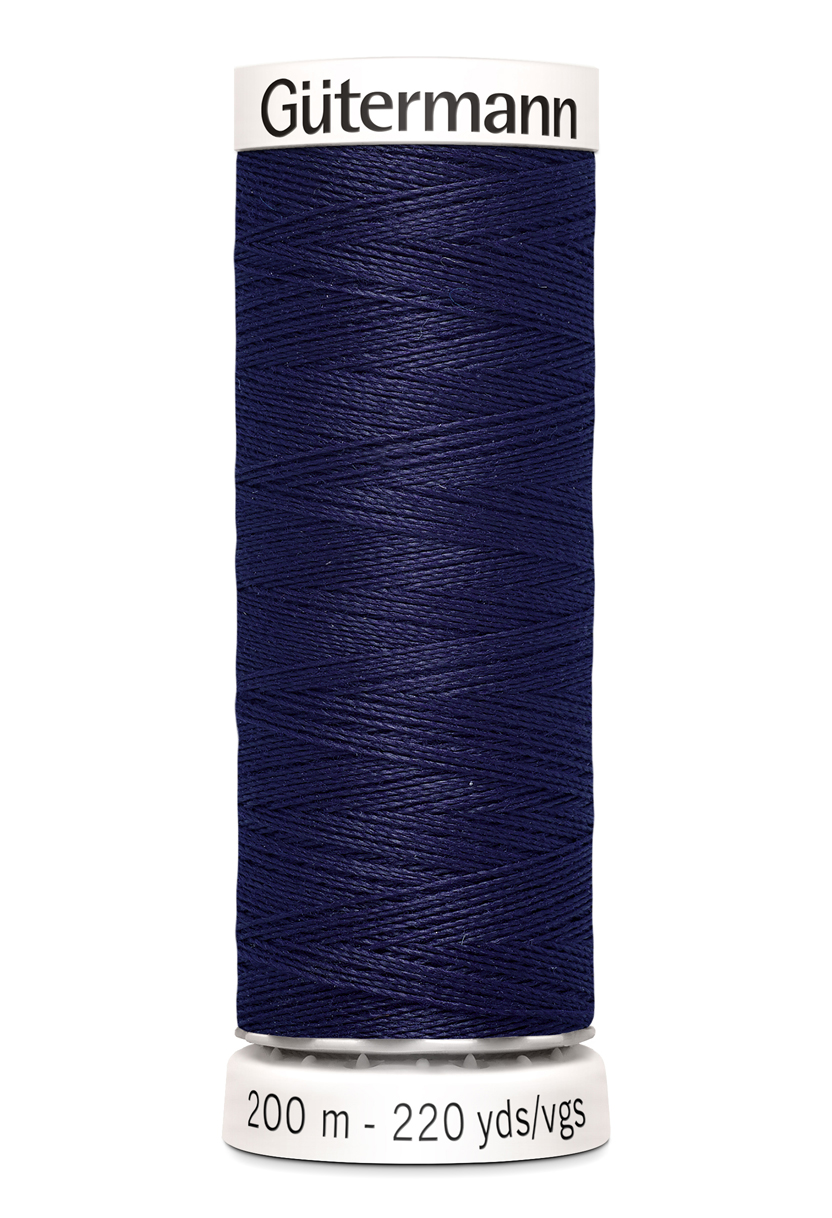 Gütermann Allesnäher 200 Meter in Aubergine (324) – Hochwertiges Premium-Nähgarn aus 100% Polyester für alle Stoffe. Tief dunkelviolettes Allesnäher-Garn, reißfest und farbecht.