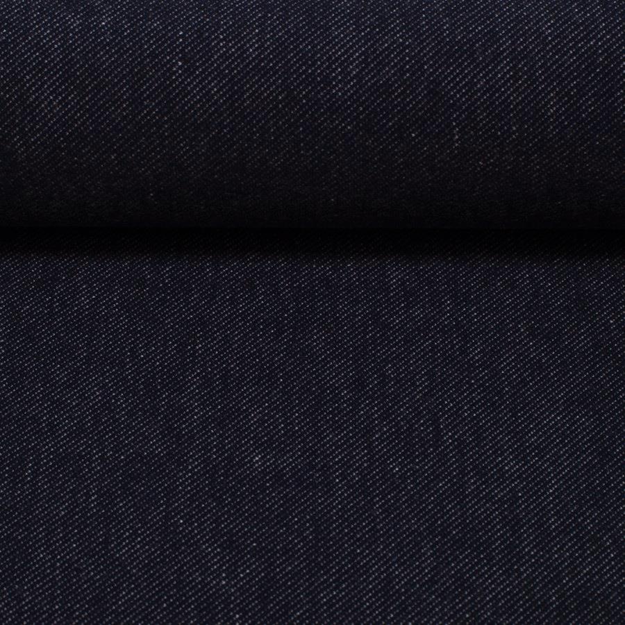 Baumwolljersey Swafing Austin Jeansoptik Navy – Elastischer Jersey in dunkler Denim-Optik für Hosen, Kleider und Shirts