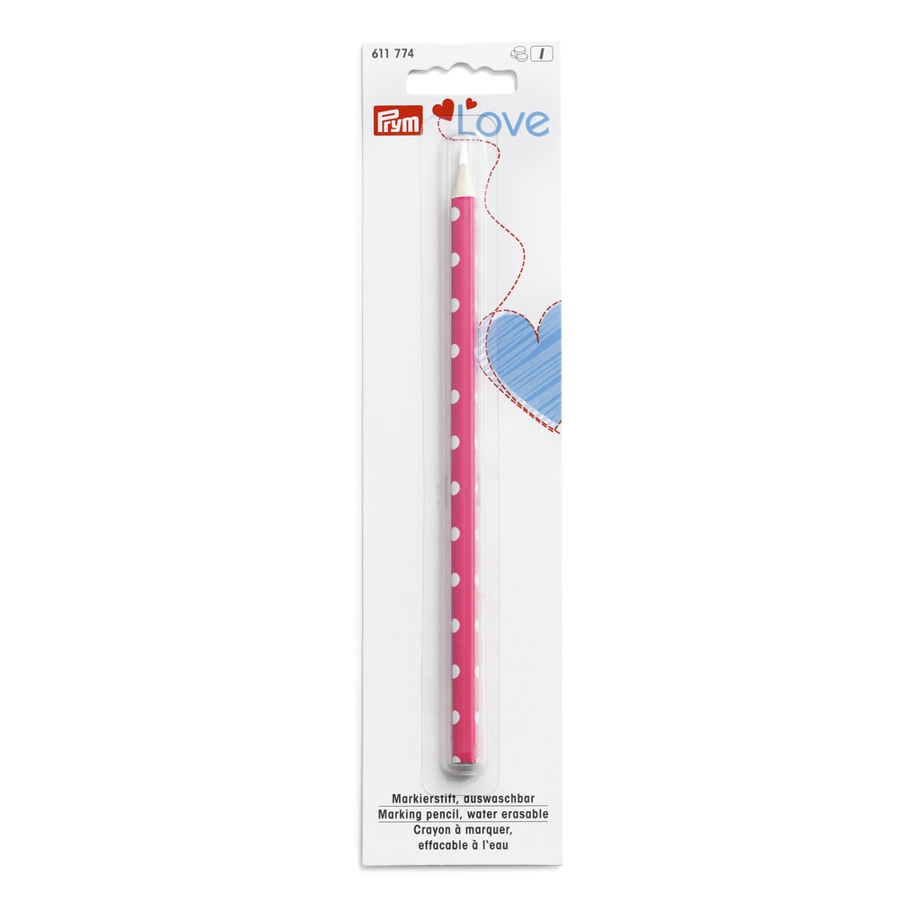 Markierstift -  auswaschbar - weiß - Prym Love - 611774