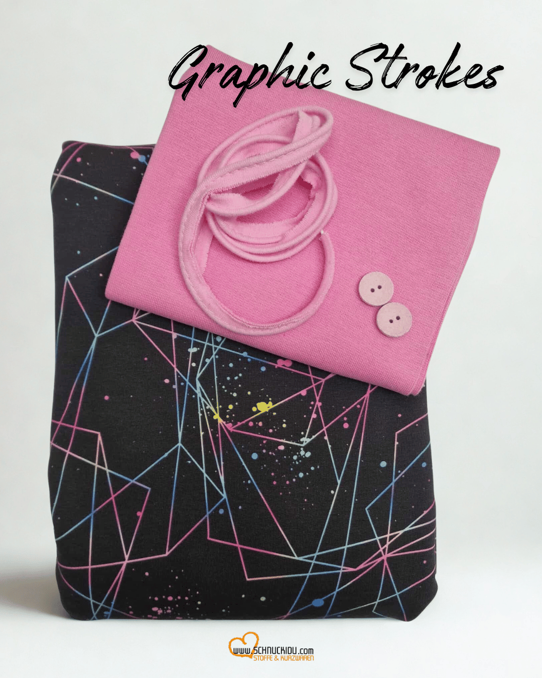 VORORDER - Eigendesign - Graphic Strokes Multicolor Pink