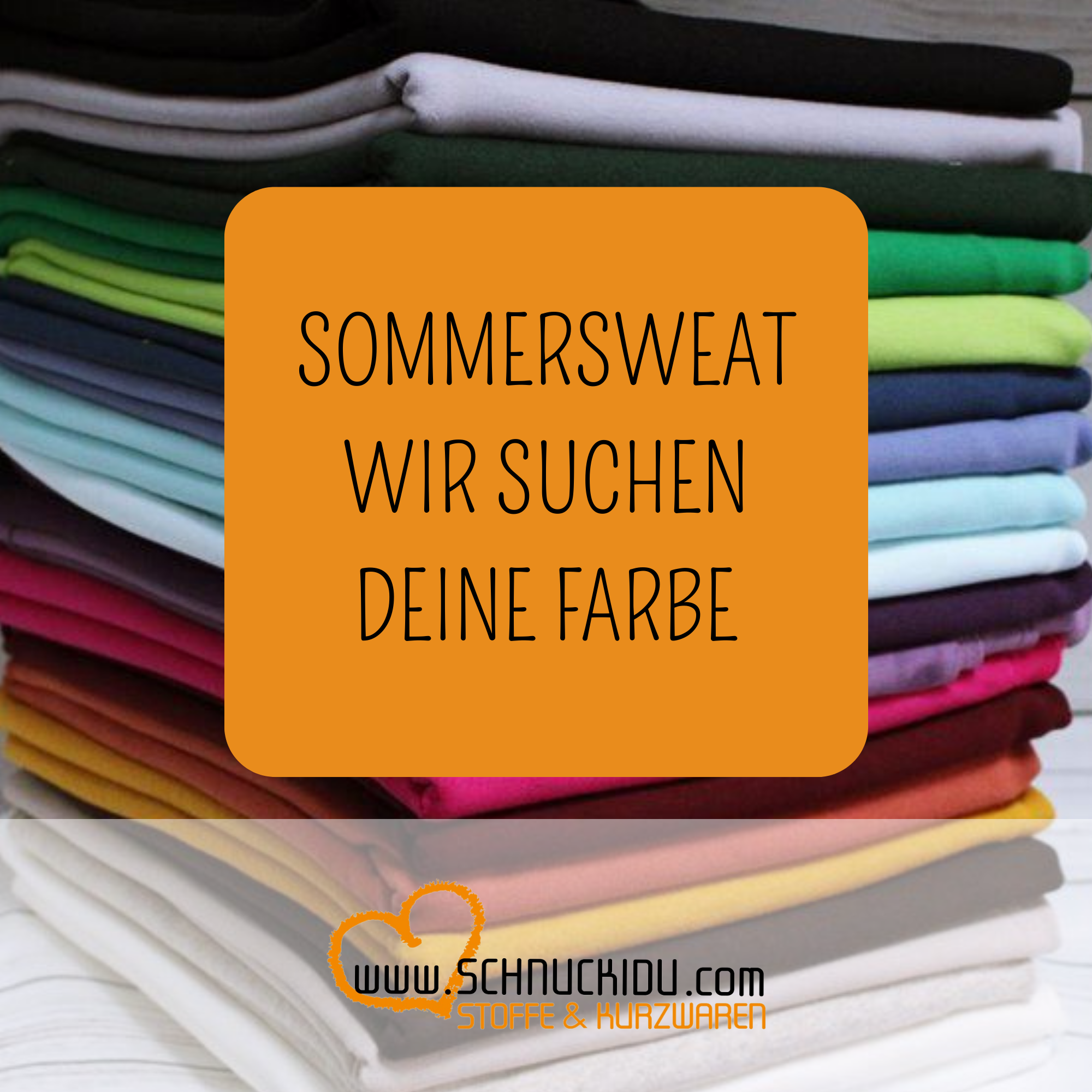 Sommersweat - Wir suchen deine Farbe! Unser Service für DICH! Bitte nutze das Kommentarfeld im Warenkorb!