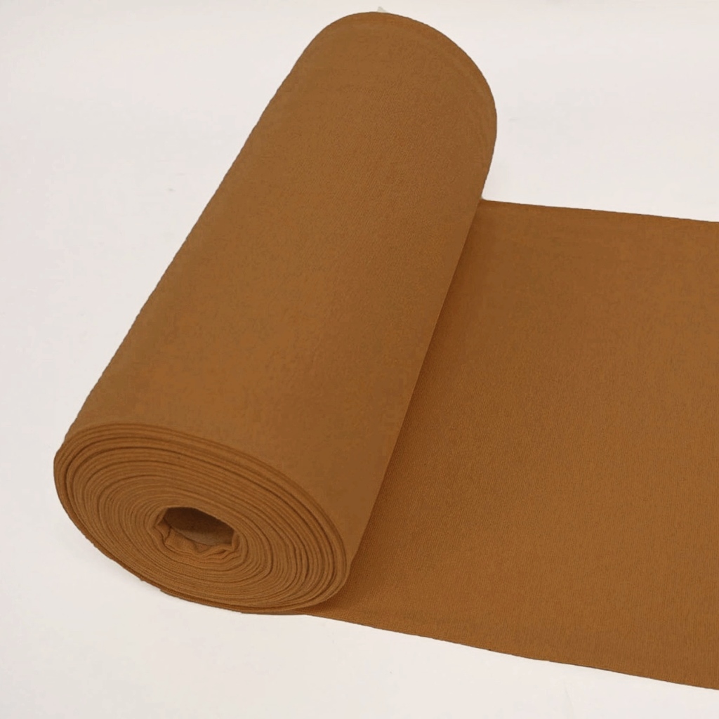 Bündchen Stoff Feinripp - Uni - Mocca