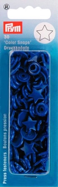 Prym - NF Druckknöpfe Color Snaps Stern - Royalblau