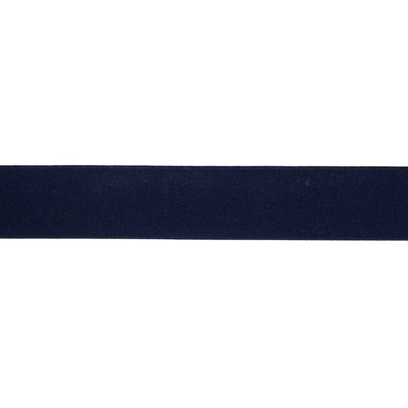 Elastisches Gummiband in edlem Navy (Dunkelblau) – 30 mm breit, weich und formstabil für Hosenbünde, Röcke und maritime Bekleidung.