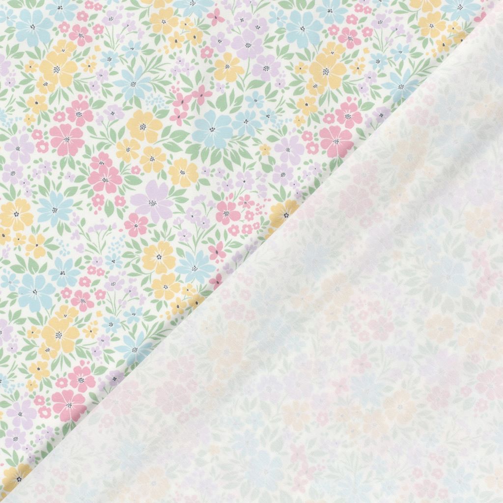  Motivjersey - Digitaldruck - Pastellblümchen