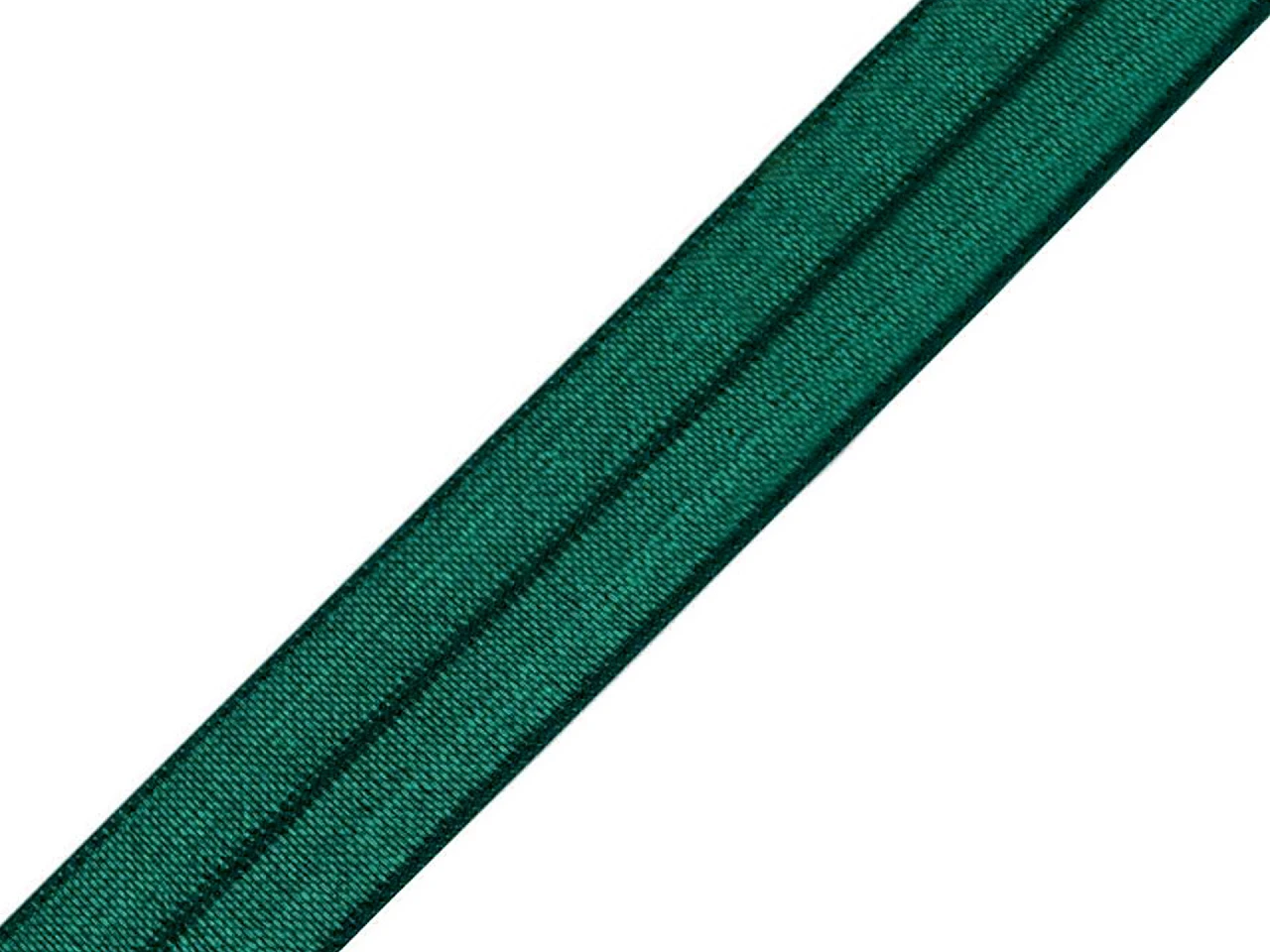 Elastisches Schrägband Polyamid - glänzend - Flaschengrün
