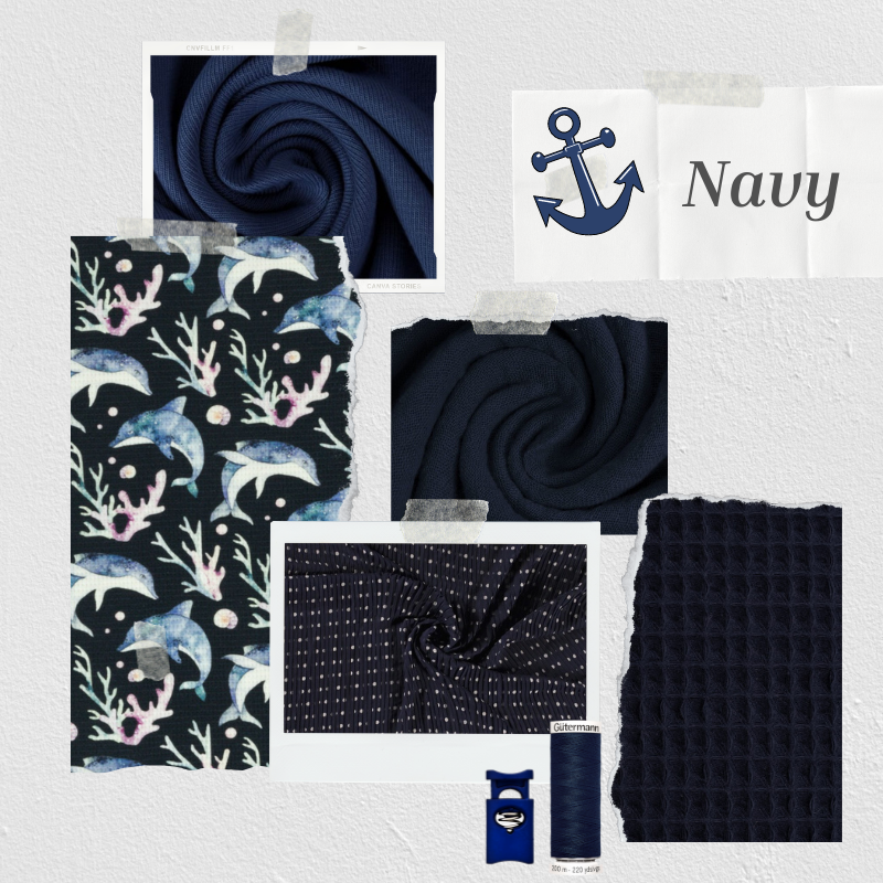 Stoffe und Kurzwaren in Navy - Inspiration - Farbwelten - Farbwelt Navy