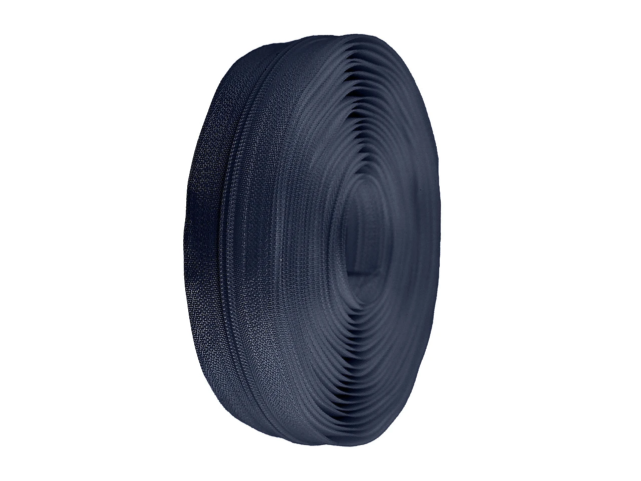 Endlosreißverschluss 3mm in Dunkelblau als Meterware – Hochwertiger Nylon-Spiralreißverschluss für Taschen, Rucksäcke und maritime Nähprojekte. Ohne Schieber.