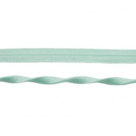 Elastisches Jacquard-Einfassband in glänzendem Mint, 20mm Breite, hochwertige Meterware mit feiner Webstruktur für Lingerie, Babykleidung und elastische Abschlüsse.