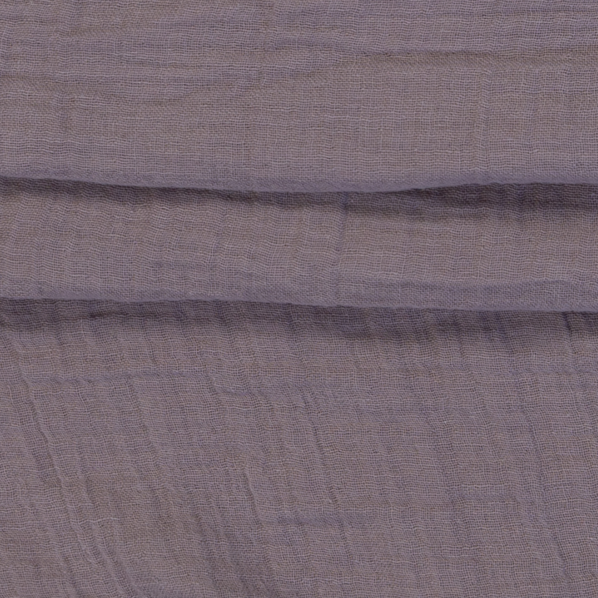 Musselin - Double Gauze - Mullstoff -  Baumwolle - Uni - Altlila