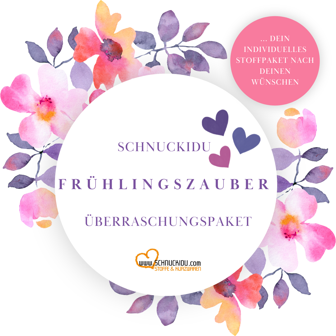 Stoffpaket  - Frühlingszauberbox Stoffpaket by Schnuckidu - Stoffe & Tüddel nach DEINEN Wünschen Damen XL
